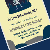 Little boo schedel schattig halloween 1e verjaarda kaart