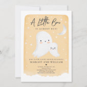 Little Boo Shower Halloween Ghost Baby shower Inv Kaart (Voorkant)