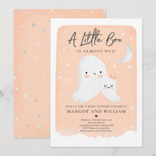 Little Boo Shower Halloween Ghost Baby shower Kaart