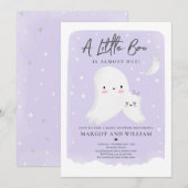 Little Boo Shower Halloween Ghost Baby shower Kaart (Voorkant / Achterkant)