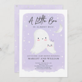 Little Boo Shower Halloween Ghost Baby shower Kaart