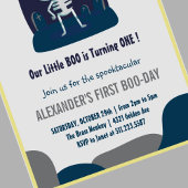 Little boo Skelet Leuke Halloween 1e Verjaardag Kaart