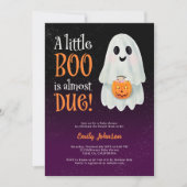Little boo spookpompoen Halloween baby shower Kaart (Voorkant)