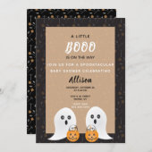 Little Boo Spooktacular Baby shower Ghosts Kaart (Voorkant / Achterkant)