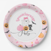 Little Boo Spooktacular verjaardagsfeestje Papieren Bordje (Voorkant)