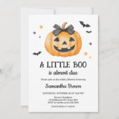 Little Boo Spooky Pumpkin Baby shower Kaart (Voorkant)