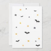 Little Boo Spooky Pumpkin Baby shower Kaart (Achterkant)