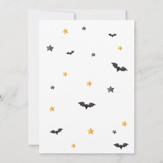 Little Boo Spooky Pumpkin Baby shower Kaart (Achterkant)