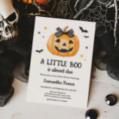 Little Boo Spooky Pumpkin Baby shower Kaart