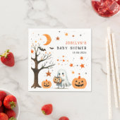 Little BOO Star Pattern Halloween Baby shower Servet (Insitu)