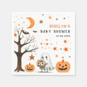 Little BOO Star Pattern Halloween Baby shower Servet (Voorkant)