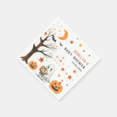 Little BOO Star Pattern Halloween Baby shower Servet (Hoek)
