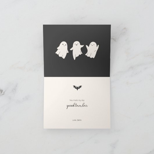 Little Boo Thank You Card Bedankkaart (Binnen)