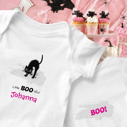 Little BOO-tifful Cat and Ghost Romper