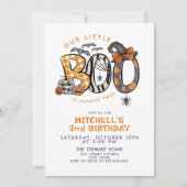 Little Boo Turning Two Halloween 2e verjaardag Kaart (Voorkant)