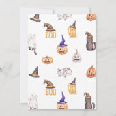 Little Boo Turns One, Halloween 1st Birthday Kaart (Achterkant)