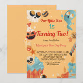 Little Boo Twee Meisje of Jongen Halloween 2e Verj Kaart (Voorkant / Achterkant)