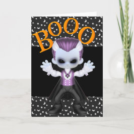 Little Boo Vampire Halloween Wenskaarten Kaart