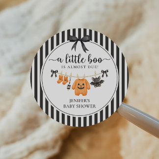 Little Boo Waskracht Baby Borrel Ronde Sticker