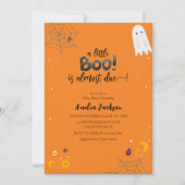 Little boo waterverf spooky ghost Baby shower Kaart (Voorkant)