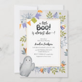 Little boo waterverf spooky ghost Baby shower Kaart (Voorkant)