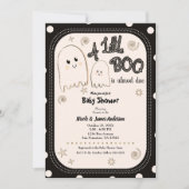 Little BOO Whimsical Ghost Halloween Baby shower Kaart (Voorkant)