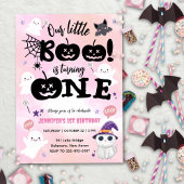 Little Boo wordt er een | Halloween 1e verjaardag Kaart