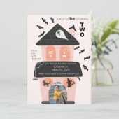 Little Boo wordt twee griezelige schattig Kaart (Staand voorkant)