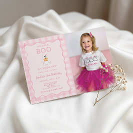 Little Boo wordt twee verjaardagsuitnodiging Kaart