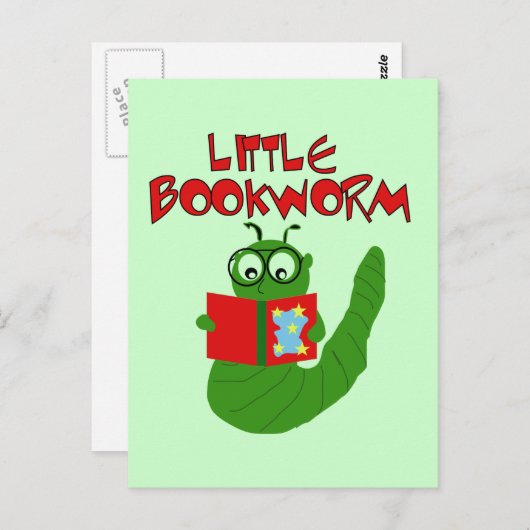Little Bookworm Tshirts and Gifts Briefkaart (Voorkant / Achterkant)