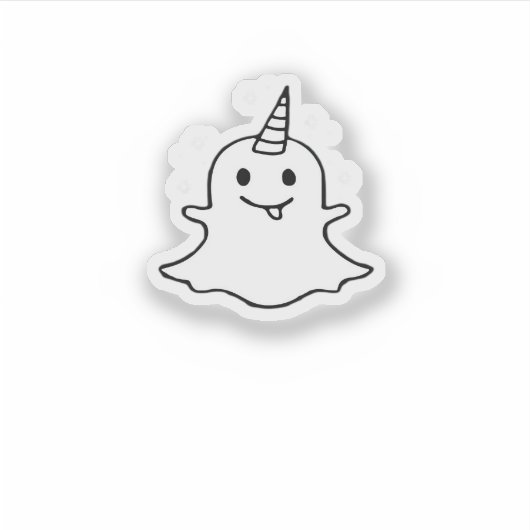 Little Boonicorn Trendy Unique Sticker (Voorkant)