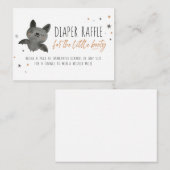 Little BOOty Luier Raffle Behuizing Kaart (Voorkant / Achterkant)