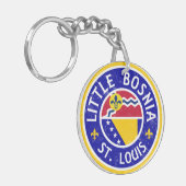 Little Bosnia St. Louis, Bosnian American Sleutelhanger (Voorkant Links)