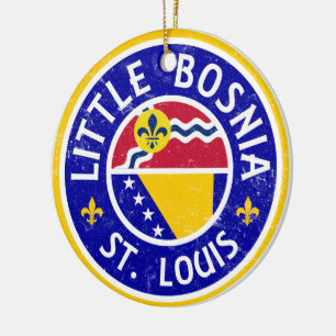 Little Bosnië St. Louis Keramisch Ornament