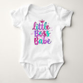 "Little Boss Babe" Kleurrijk Romper (Voorkant)