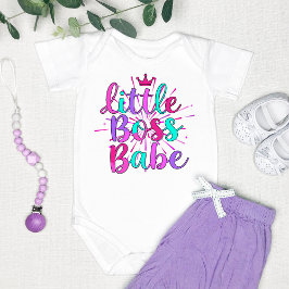 "Little Boss Babe" Kleurrijk Romper
