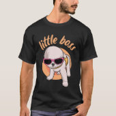 Little Boss Funny Chihuahua Dogs with Cute glazen T-shirt (Voorkant)
