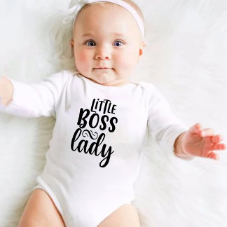 Little Boss Lady Bodysuit one-Pineersels