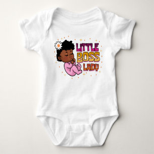 Little Boss Lady Melanin Zwart Baby Meisje Baby Romper