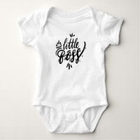Little Boss Moderne kalligrafie met Crown Black