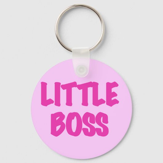 Little Boss - roze Tshirts and Gifts Sleutelhanger (Voorkant)