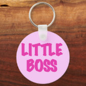 Little Boss - roze Tshirts and Gifts Sleutelhanger (Voorkant)