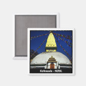 Little Boudhanath Stupa, Kathmandu, Nepal Magneet (Voorkant / Achterkant)