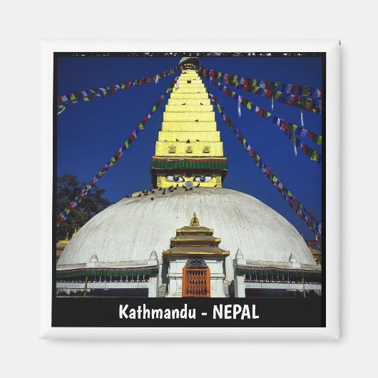 Little Boudhanath Stupa, Kathmandu, Nepal Magneet (Voorkant)