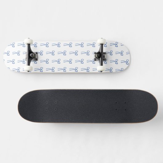 Little Bow Blue Skateboard (Horizontaal)