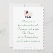 Little Boy Angel met lambs-uitnodiging Kaart (Achterkant)