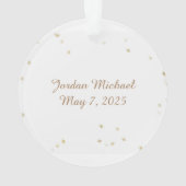 Little Boy Angel Sparkle Ornament (achterkant)