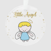 Little Boy Angel Sparkle Ornament (voorkant)