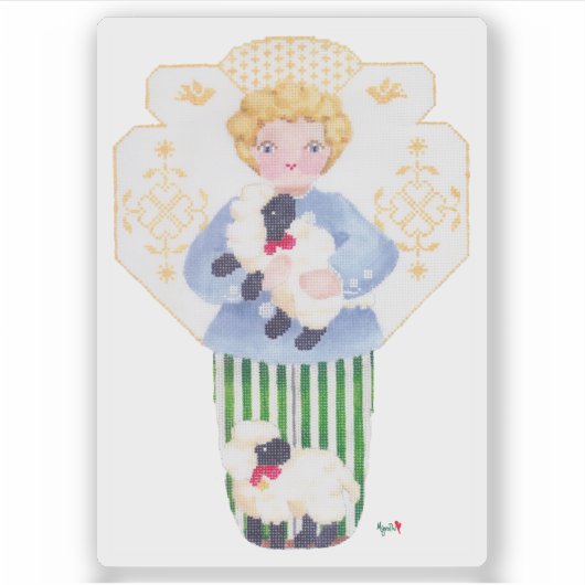 Little Boy Angel Sticker (Voorkant)