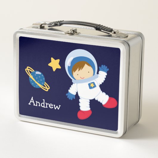 Little Boy Astronaut Lunch Box (Voorkant)